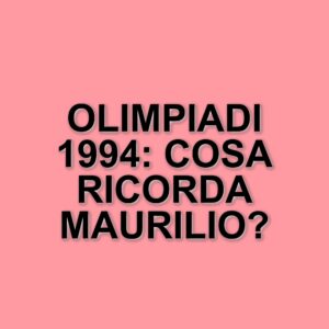 Maurilio, icona dello sci di fondo italiano, ricorda l'impresa di Lillehammer nel 1994