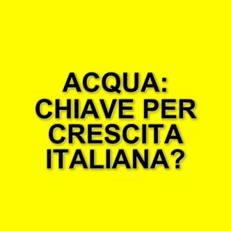 Maximo Ibarra di Engineering: L'importanza dell'acqua per la crescita economica italiana