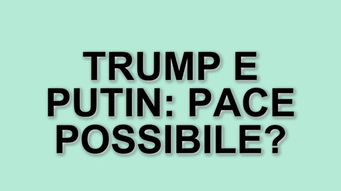 Mediazioni per la pace in Ucraina: Trump e Putin in contatto per risolvere le tensioni