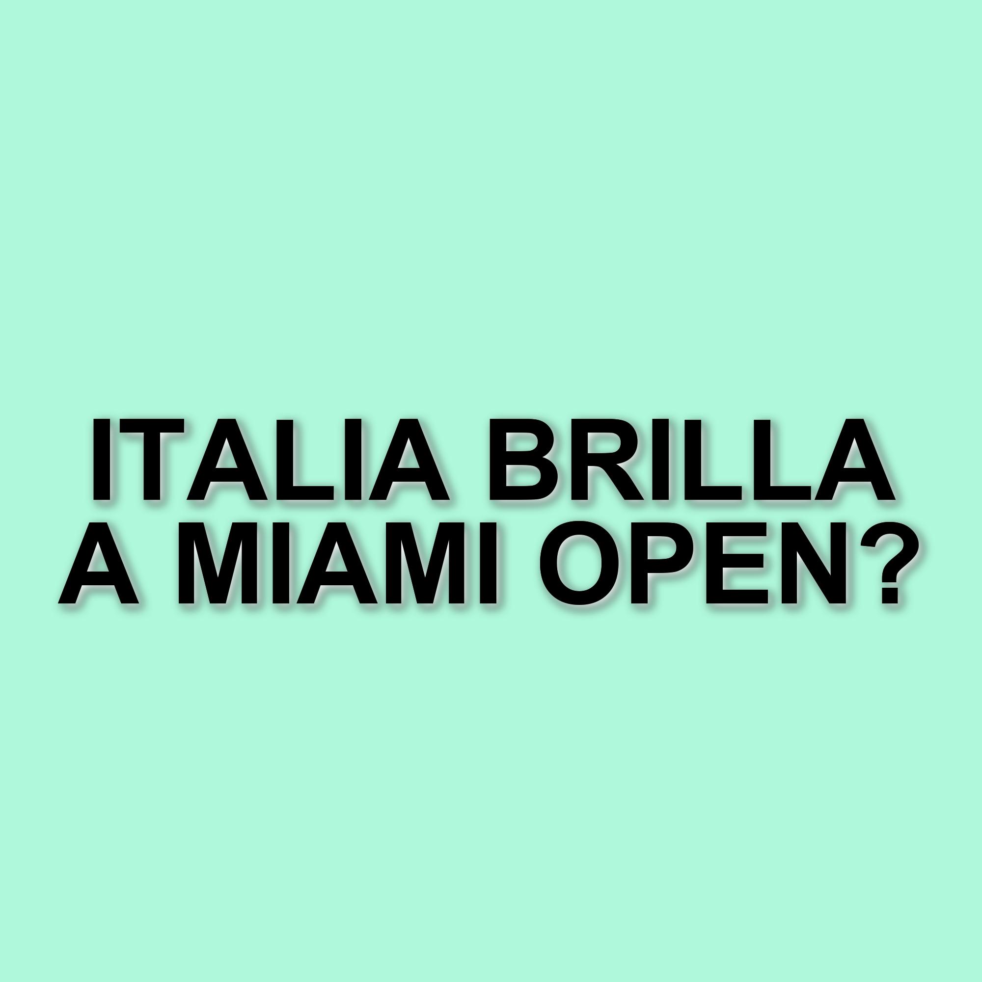 Miami Open 2025: Italia protagonista nella seconda giornata del torneo