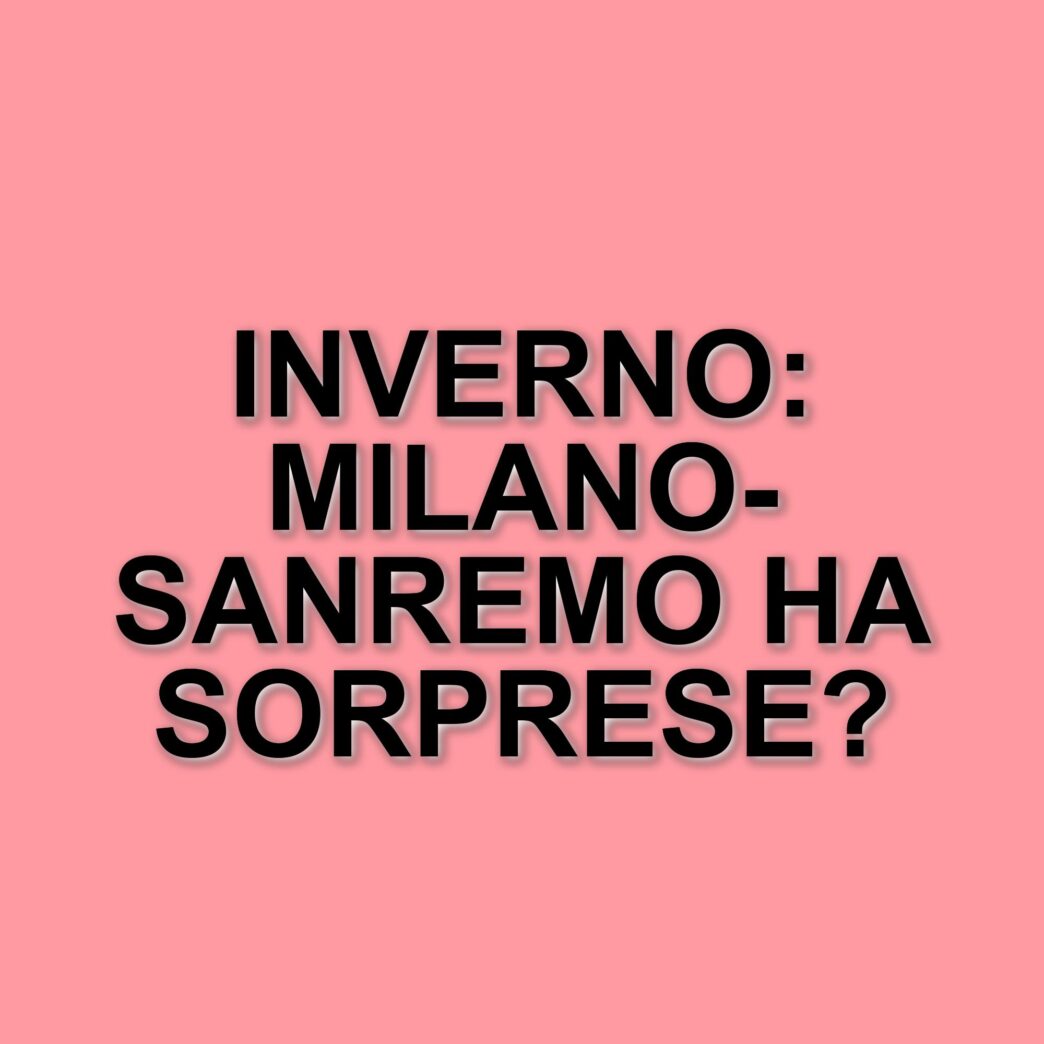 Milano-Sanremo: Le edizioni invernali che hanno segnato la storia della Classicissima