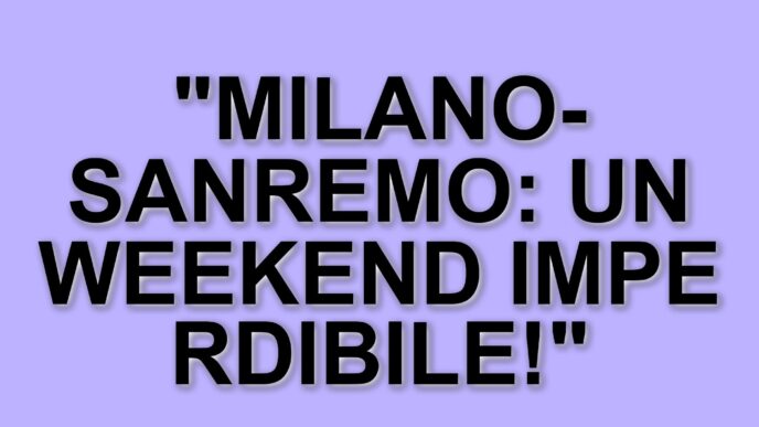 Milano-Sanremo e il ciclismo femminile: un weekend di grandi eventi in arrivo