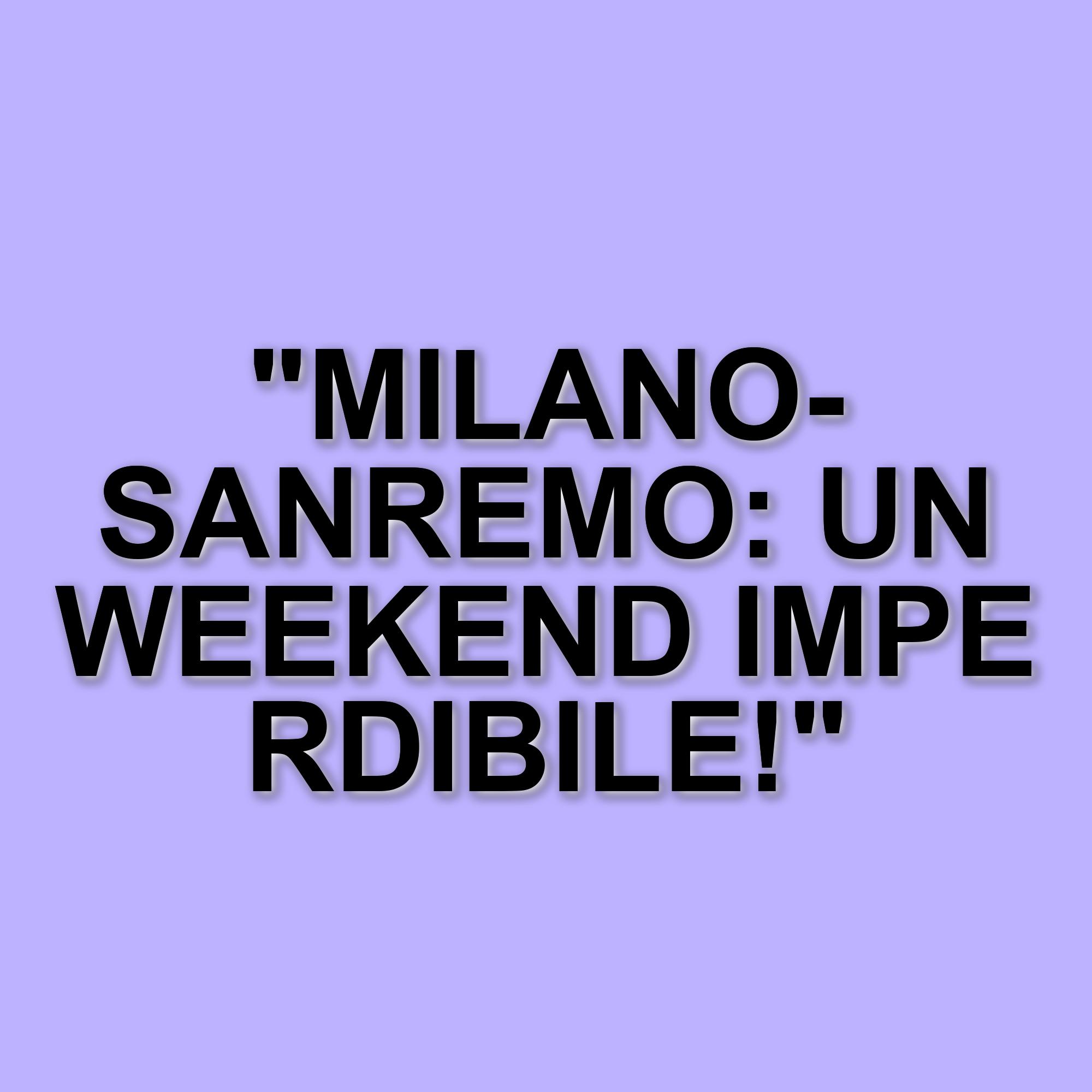 Milano-Sanremo e il ciclismo femminile: un weekend di grandi eventi in arrivo