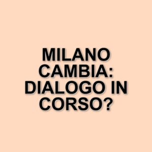 Milano: il sindaco Sala avvia il dialogo con i costruttori per risolvere il nodo urbanistico