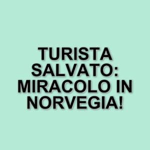 Miracoloso salvataggio di un turista sepolto da una valanga in Norvegia