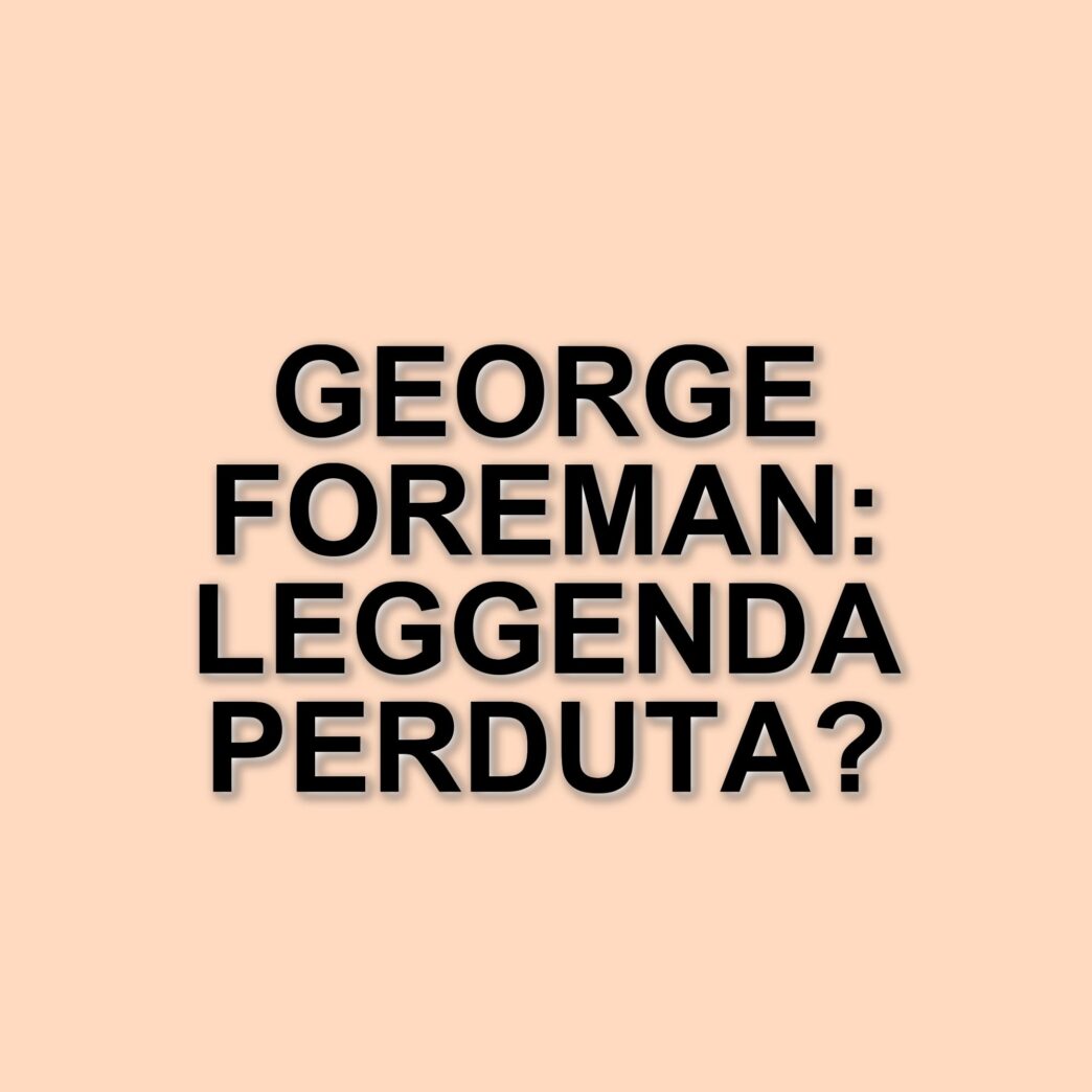 Morto George Foreman, leggenda del pugilato e campione del mondo dei pesi massimi