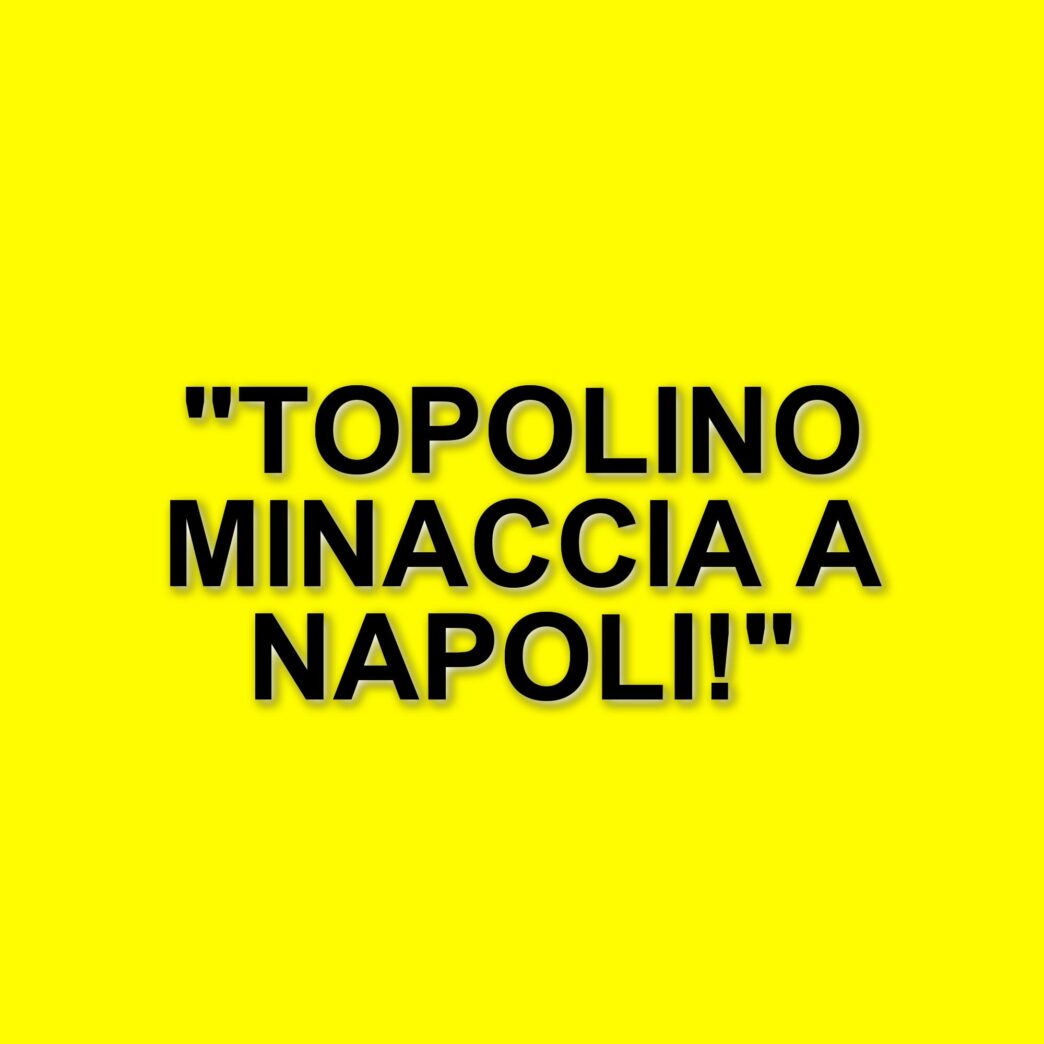 Napoli, allerta per un uomo mascherato da Topolino che minaccia e estorce denaro