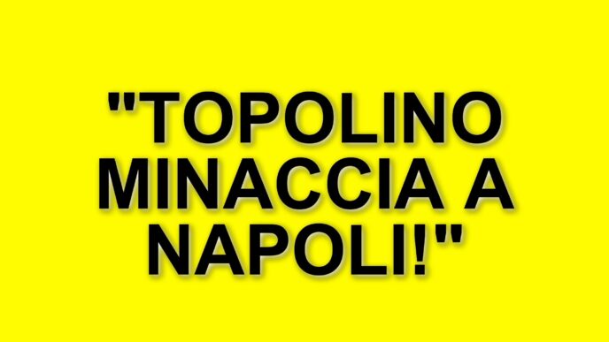 Napoli, allerta per un uomo mascherato da Topolino che minaccia e estorce denaro