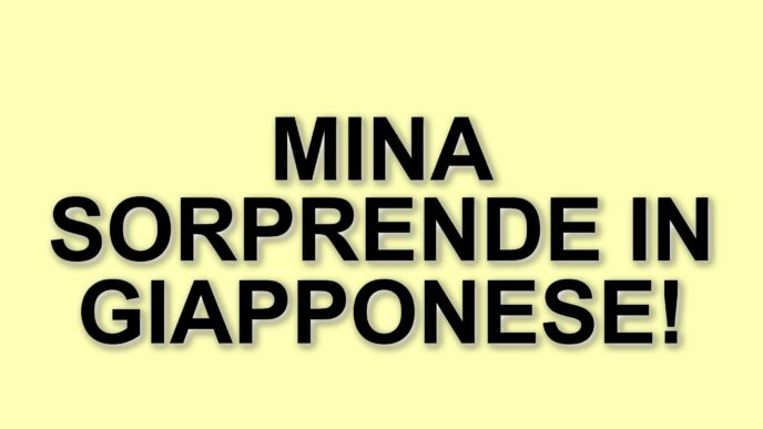 Mina E L'Insolita Esibizione In Giapponese: Un Momento Storico Della Musica Italiana