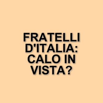 Fratelli d'Italia in calo: i sondaggi politici del 2025 rivelano un cambiamento nel centrodestra
