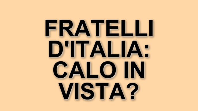 Fratelli d'Italia in calo: i sondaggi politici del 2025 rivelano un cambiamento nel centrodestra