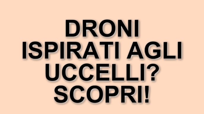 La Rivoluzione Dei Droni: Dalla Natura Alla Tecnologia Avanzata