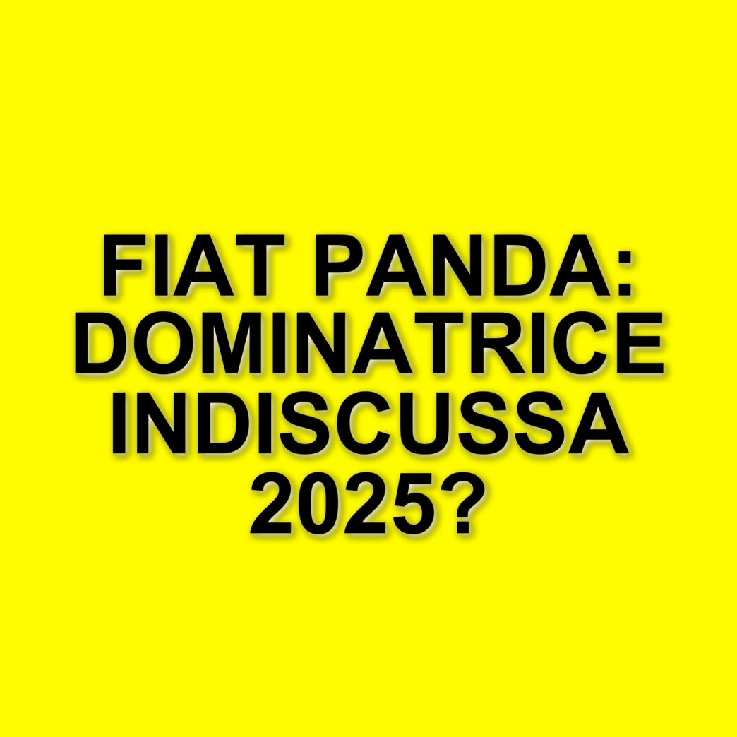 Fiat Panda: il modello di city car più venduto in Italia nel 2025