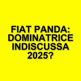 Fiat Panda: il modello di city car più venduto in Italia nel 2025