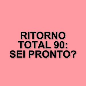 Il ritorno delle Total 90: un tuffo nel passato calcistico degli anni 2000