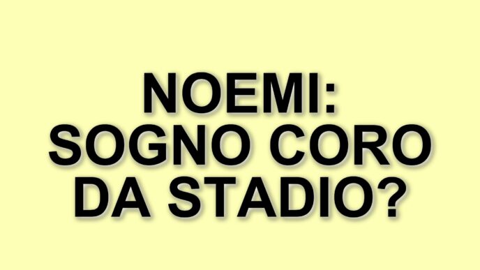 Noemi: La sua passione per la Roma e il sogno di un coro da stadio