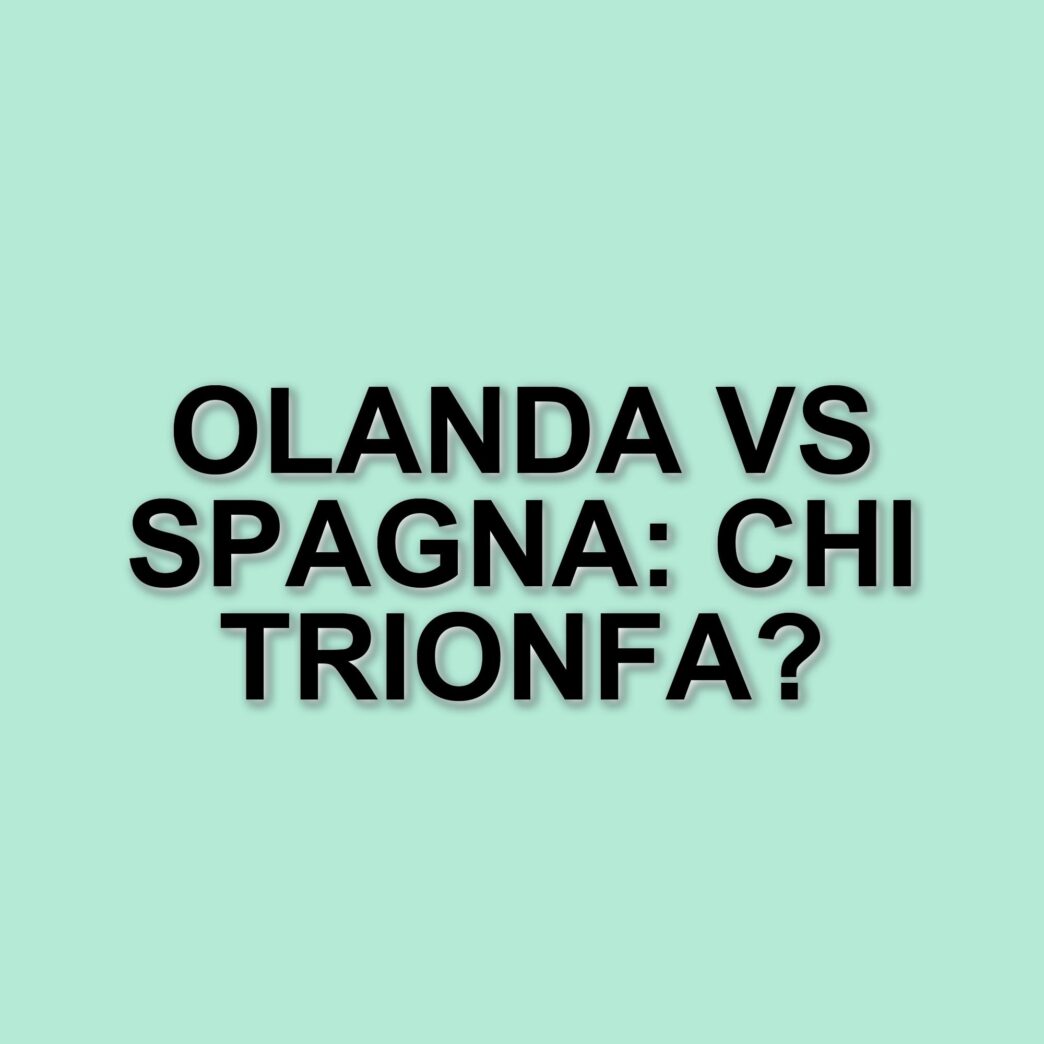 Olanda e Spagna: Un confronto calcistico tra storia e passione