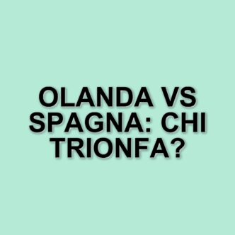 Olanda e Spagna: Un confronto calcistico tra storia e passione