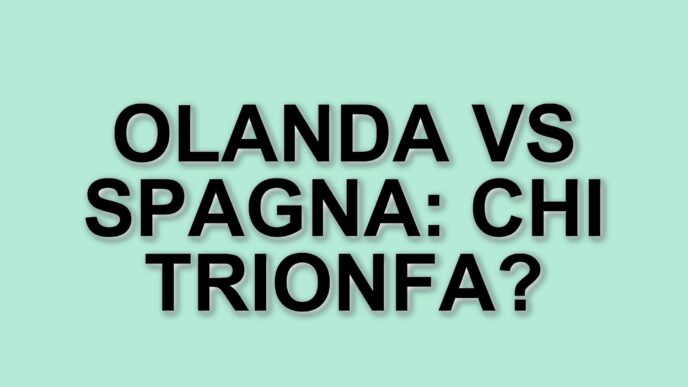Olanda e Spagna: Un confronto calcistico tra storia e passione