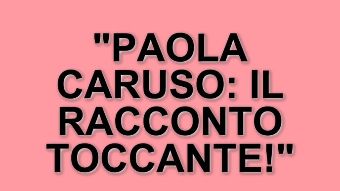 Paola Caruso racconta il difficile intervento del figlio Michele a "Verissimo"