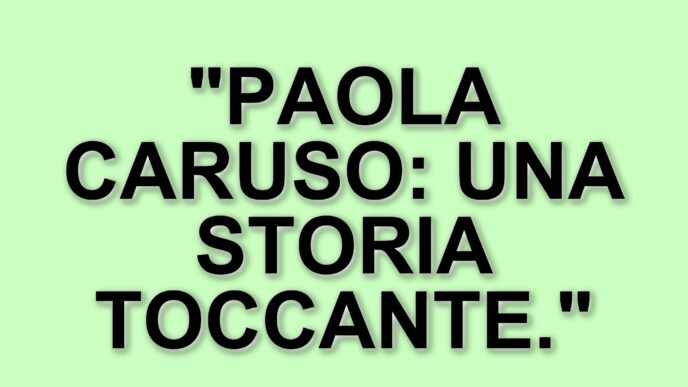 Paola Caruso racconta la difficile esperienza negli Stati Uniti per il figlio Michelino