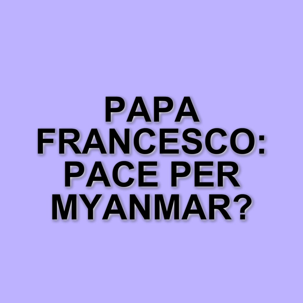 Papa Francesco: La guarigione e la preghiera per il Myanmar nella quarta domenica di quaresima