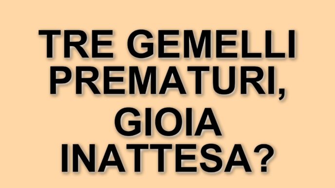 Parto trigemellare al Policlinico di Foggia: tre gemelli nati prematuramente, condizioni stabili