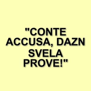 Polemica sul campo di Venezia: Conte accusa, DAZN pubblica le prove fotografiche