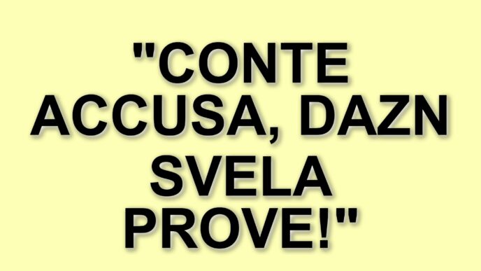 Polemica sul campo di Venezia: Conte accusa, DAZN pubblica le prove fotografiche