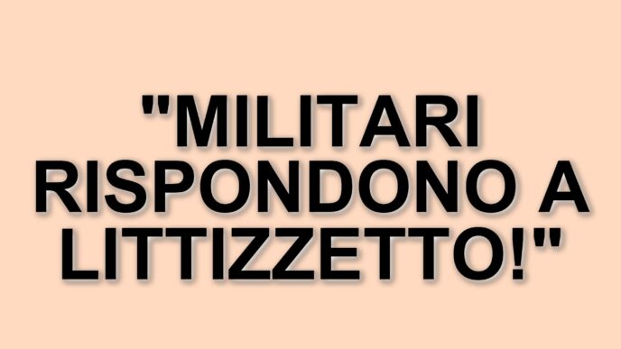 Polemica sulle dichiarazioni di Luciana Littizzetto: la reazione dei militari italiani