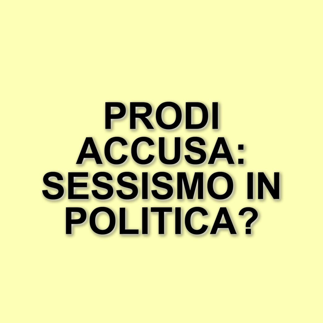Polemica tra Romano Prodi e una giornalista: accuse di sessismo e tensioni politiche