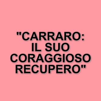 Problemi di salute per l'editore Carraro: il suo percorso di recupero a Milano