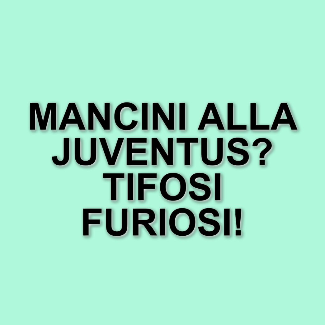 Proteste dei tifosi bianconeri per la possibile nomina di Roberto Mancini come allenatore della Juventus