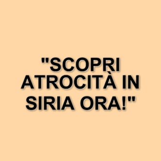 Pulizia etnica in Siria: l'inchiesta della CNN rivela atrocità e massacri