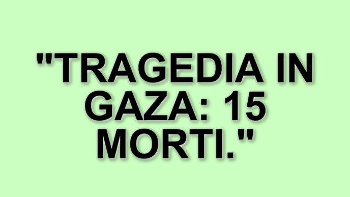 Raid israeliani nella Striscia di Gaza: 15 morti e 51 feriti in un giorno