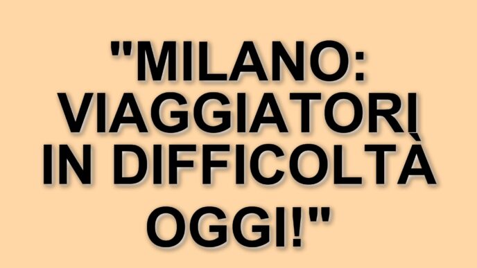 Rallentamenti nella circolazione ferroviaria a Milano: disagi per i viaggiatori