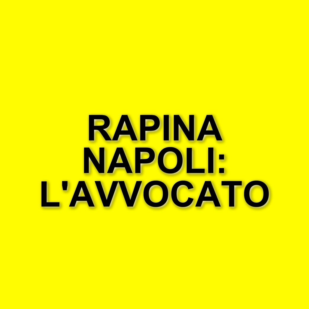 Rapina a Napoli: l'avvocato Hillary Sedu minacciato con una pistola nel traffico