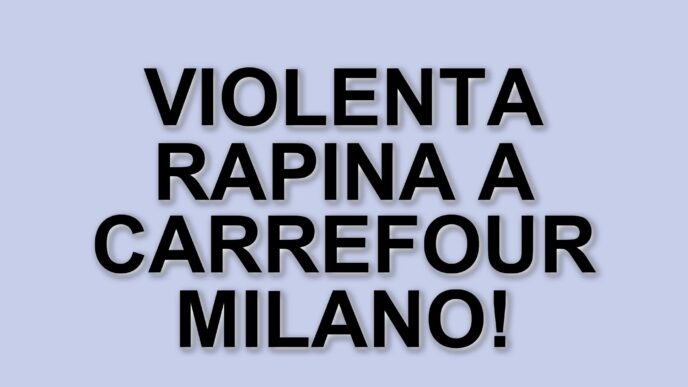 Rapina violenta in un Carrefour di Milano: due feriti e aggressori in fuga