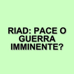 Riad: incontro cruciale tra Stati Uniti, Russia e Ucraina per il futuro del conflitto