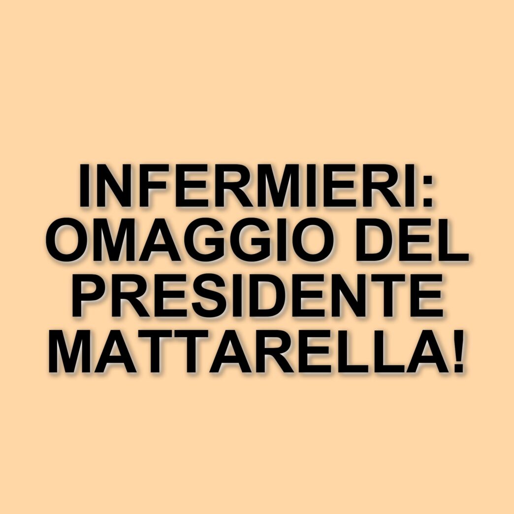 Riconoscimento del presidente Mattarella per il contributo degli infermieri in Italia