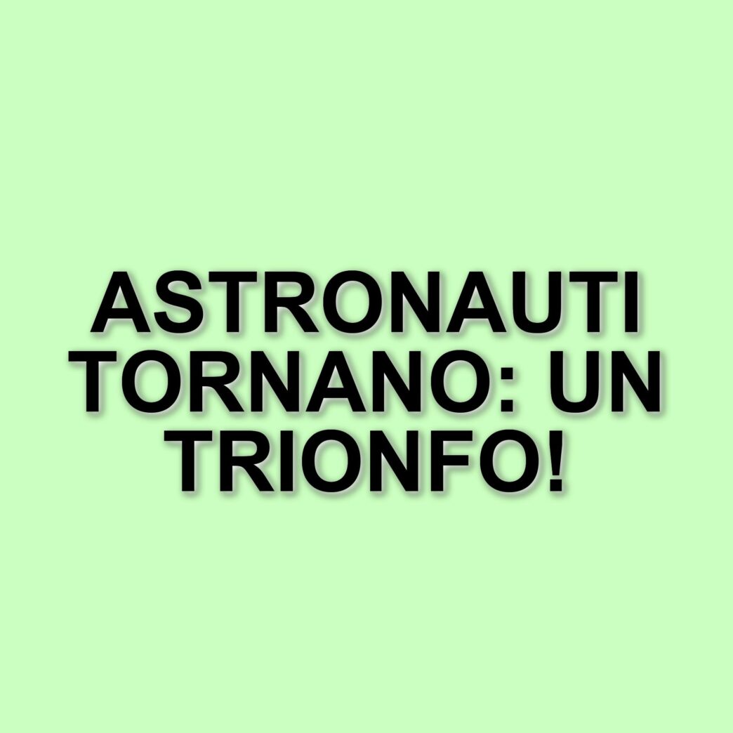 Rientro trionfale: gli astronauti americani tornano sulla Terra dopo nove mesi di missione