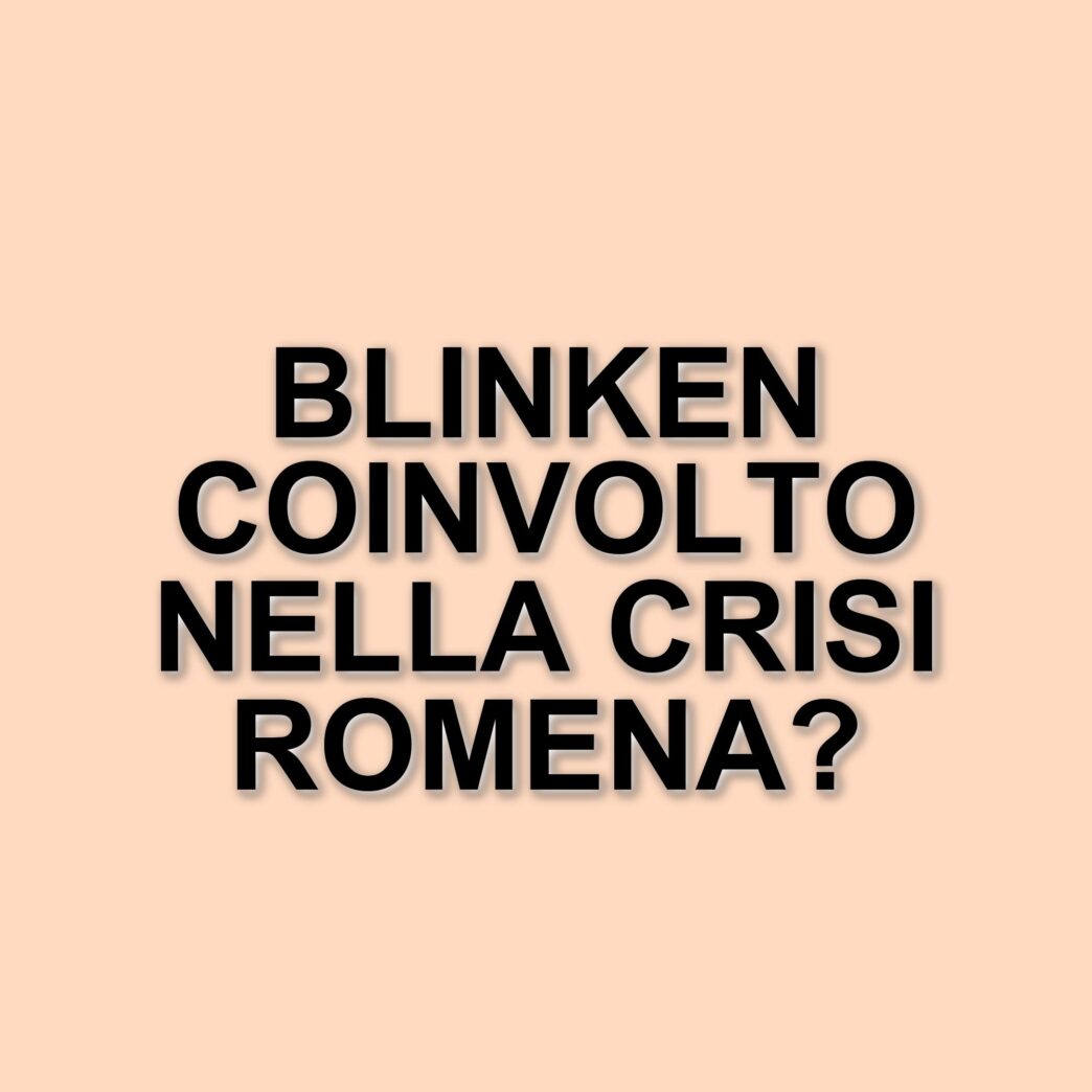 Rivelazioni su Anthony Blinken: presunti legami con la crisi politica in Romania