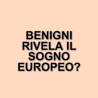 Roberto Benigni celebra Jean Monnet e il sogno dell'Unione Europea nel suo spettacolo "Il Sogno"