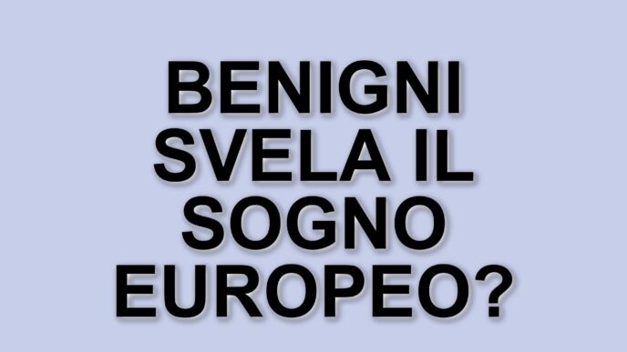 Roberto Benigni e il monologo sul sogno di un'Europa unita: riflessioni e significati