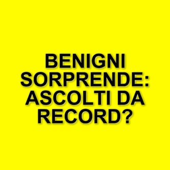 Roberto Benigni torna su Rai 1 con "Il Sogno": ascolti da record contro Gerry Scotti