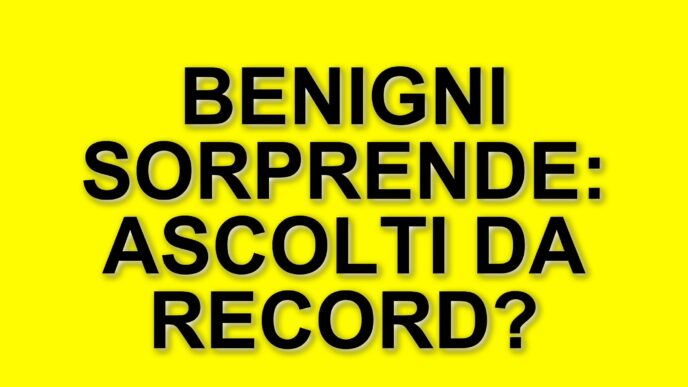 Roberto Benigni torna su Rai 1 con "Il Sogno": ascolti da record contro Gerry Scotti