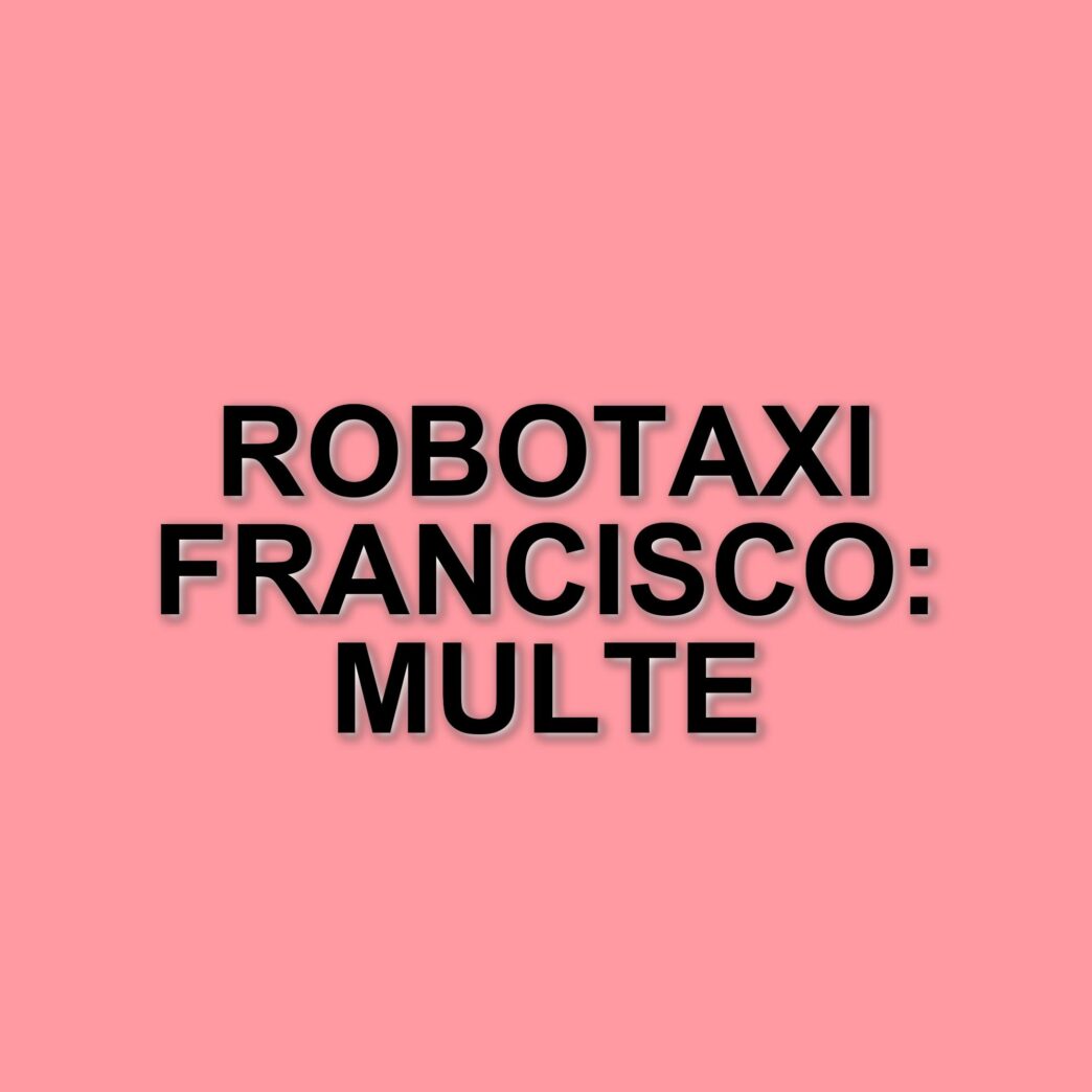 Robotaxi a San Francisco: multe e problemi di traffico per i veicoli a guida autonoma