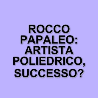 Rocco Papaleo: dalla musica al successo nel cinema e in tv, la carriera di un artista poliedrico