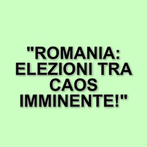 Romania: incertezza politica in vista delle elezioni presidenziali del 4 maggio 2025