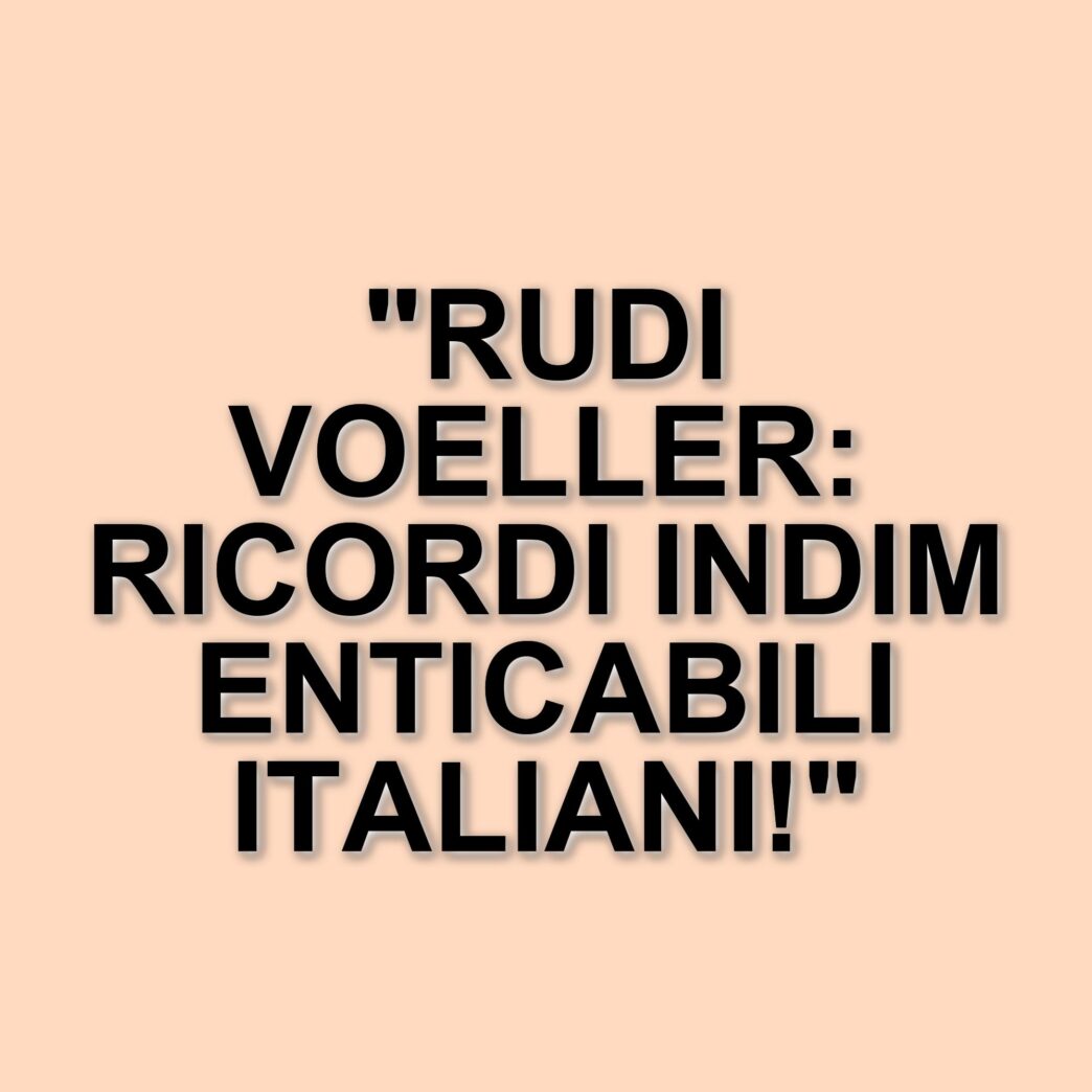 Rudi Voeller: il ritorno in Italia e i ricordi di una carriera straordinaria